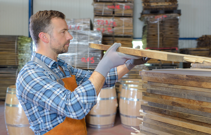 How to Make a Whiskey Barrel - Prepping the staves.